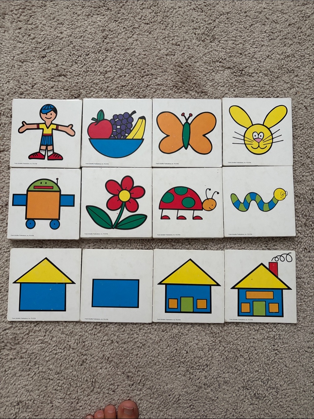 Vintage Kids Picture Sequencing Cards - Multi-Color